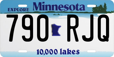 MN license plate 790RJQ