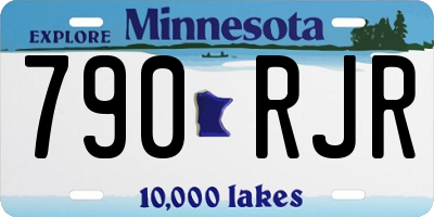 MN license plate 790RJR