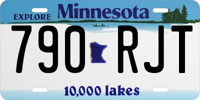 MN license plate 790RJT