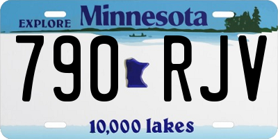 MN license plate 790RJV