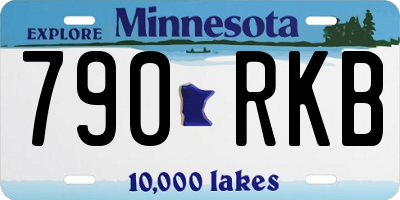 MN license plate 790RKB