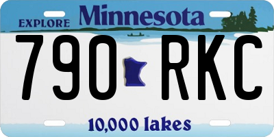 MN license plate 790RKC