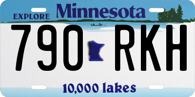 MN license plate 790RKH