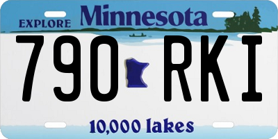 MN license plate 790RKI