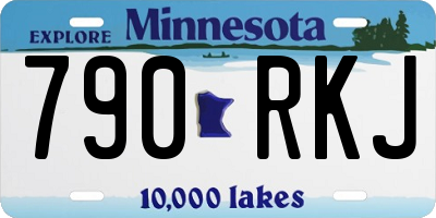 MN license plate 790RKJ