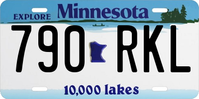 MN license plate 790RKL