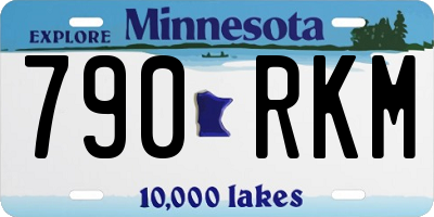MN license plate 790RKM