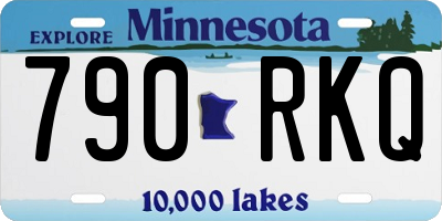 MN license plate 790RKQ