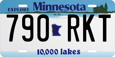 MN license plate 790RKT