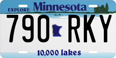 MN license plate 790RKY