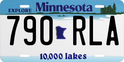 MN license plate 790RLA