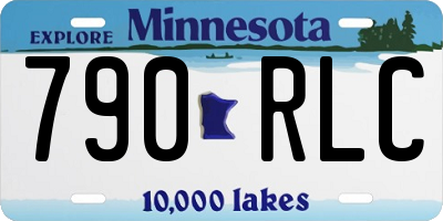 MN license plate 790RLC