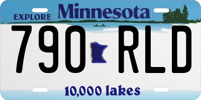 MN license plate 790RLD