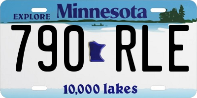 MN license plate 790RLE