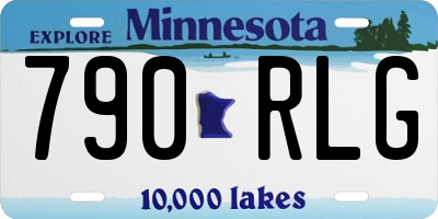 MN license plate 790RLG