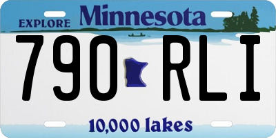 MN license plate 790RLI