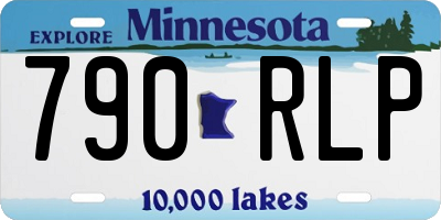 MN license plate 790RLP