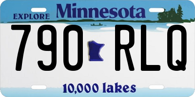 MN license plate 790RLQ