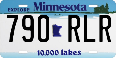 MN license plate 790RLR