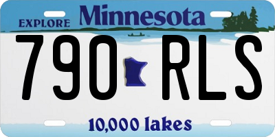 MN license plate 790RLS