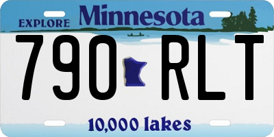 MN license plate 790RLT