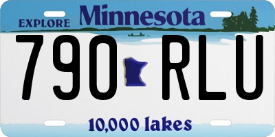 MN license plate 790RLU