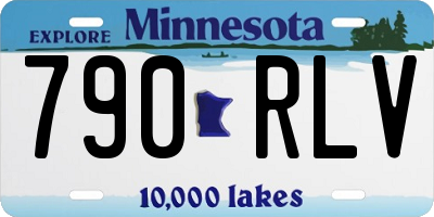 MN license plate 790RLV