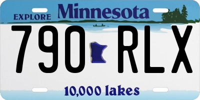 MN license plate 790RLX