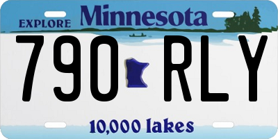 MN license plate 790RLY