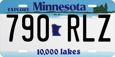 MN license plate 790RLZ