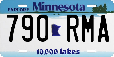 MN license plate 790RMA