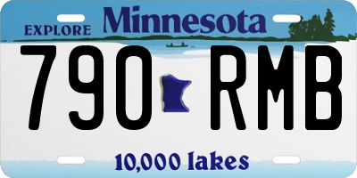 MN license plate 790RMB