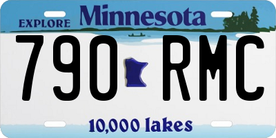 MN license plate 790RMC