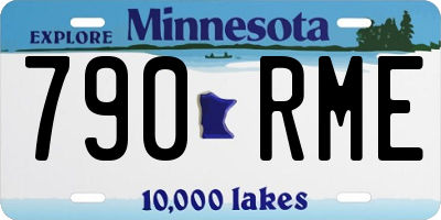 MN license plate 790RME