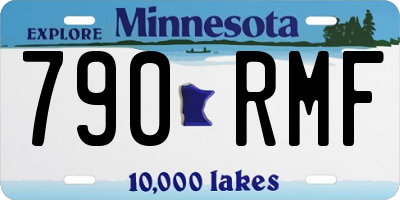 MN license plate 790RMF
