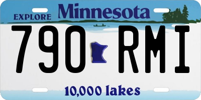 MN license plate 790RMI