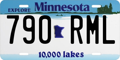MN license plate 790RML