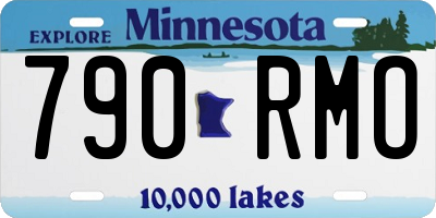MN license plate 790RMO