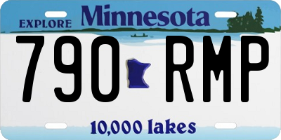 MN license plate 790RMP