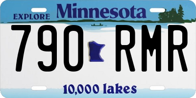 MN license plate 790RMR