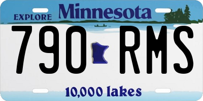 MN license plate 790RMS