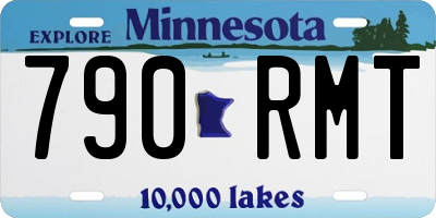 MN license plate 790RMT