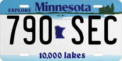 MN license plate 790SEC