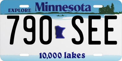 MN license plate 790SEE