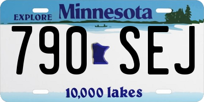 MN license plate 790SEJ