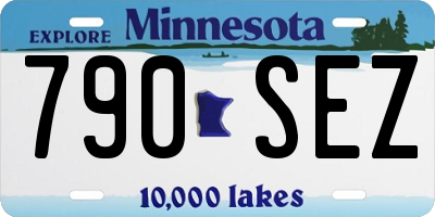 MN license plate 790SEZ