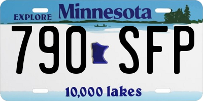 MN license plate 790SFP