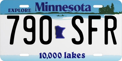 MN license plate 790SFR