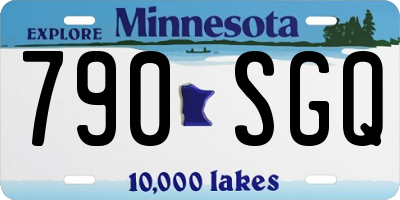 MN license plate 790SGQ