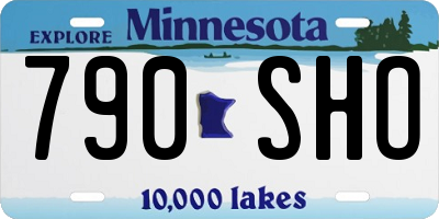 MN license plate 790SHO